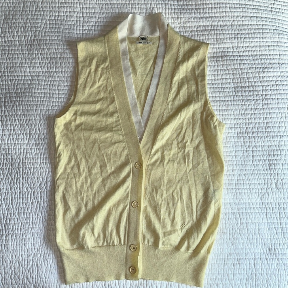 Vintage Hermès Cashmere Sleeveless Top/Vest